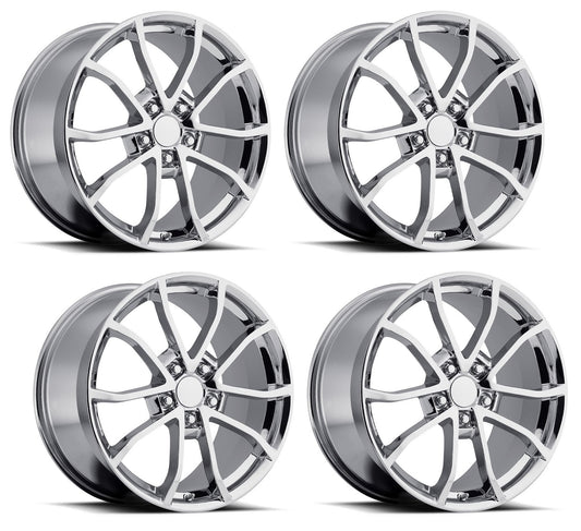 Set of Four C7 Corvette Grand Sport Replica Wheels - Chrome