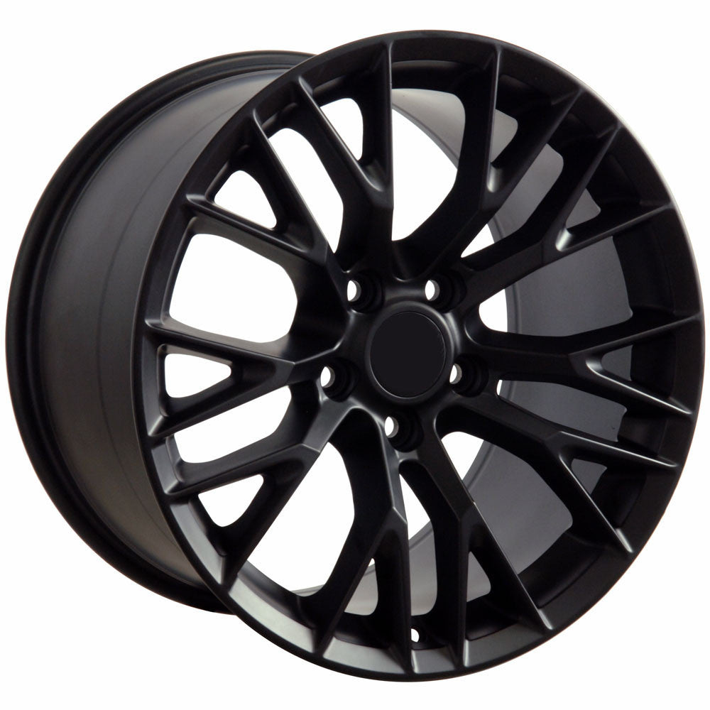 C7 Z06 Corvette Replica Wheel – Satin Black for C6 (2005-2013)
