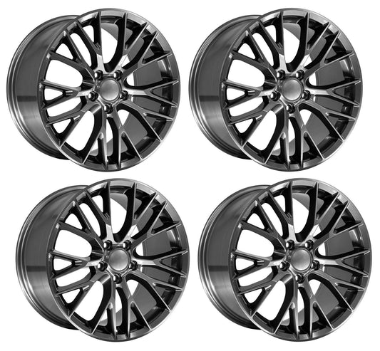 C7 Z06 Corvette Replica Wheels – Gunmetal Set for C5 fitment (1997-2004)