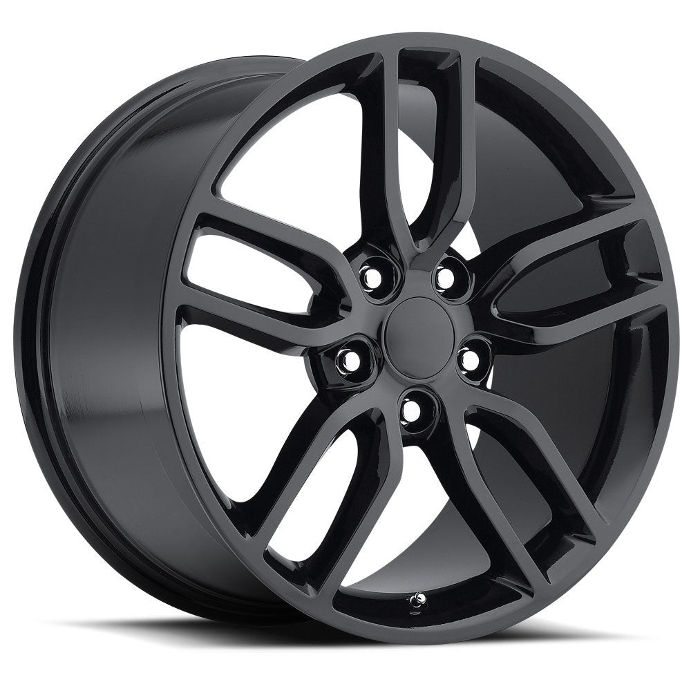 C7 Z51 Corvette Replica Wheel - Gloss Black Single Wheel