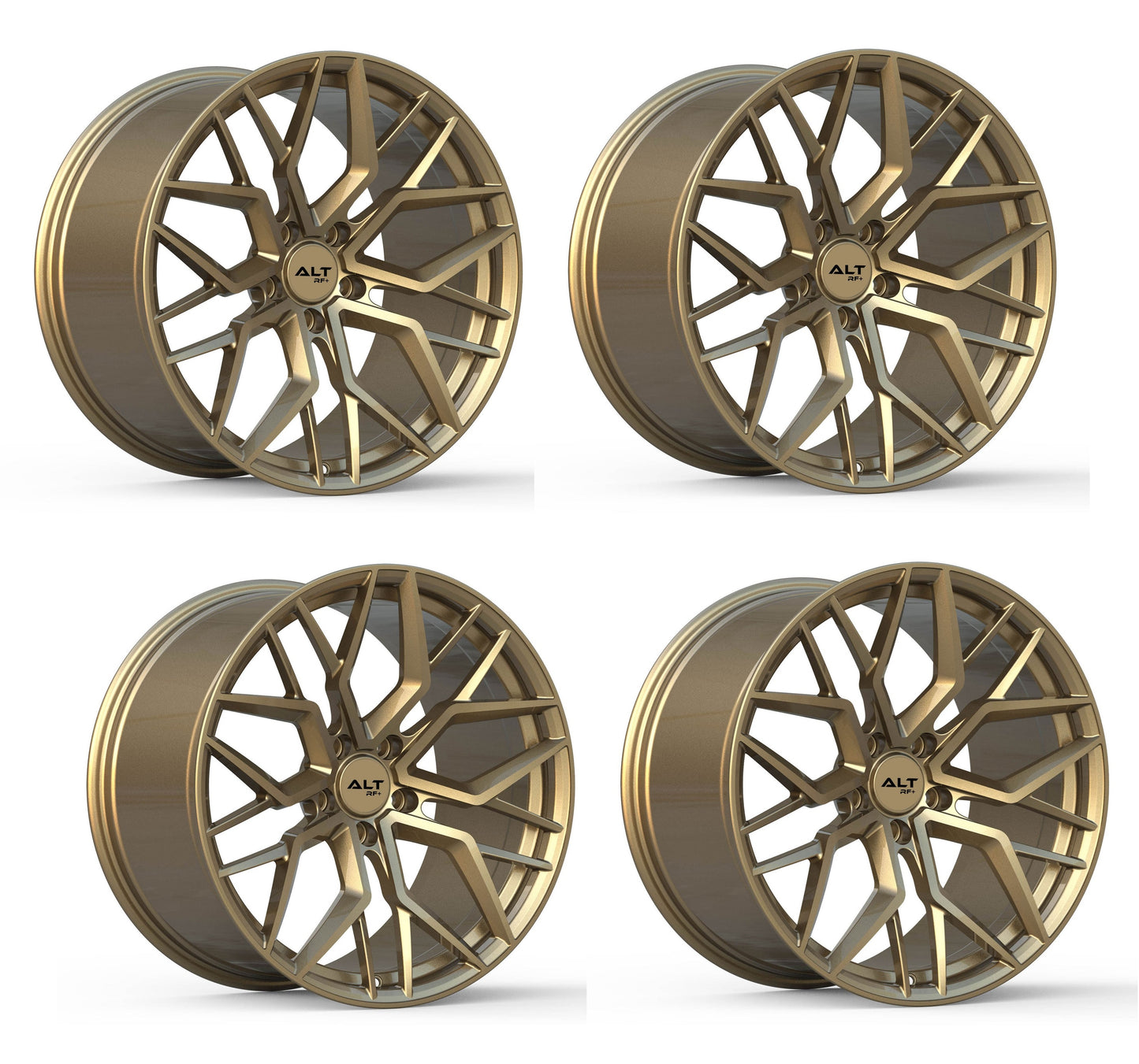 C8 Corvette Wheels: ALT Forged Velocity - Satin Bronze Set