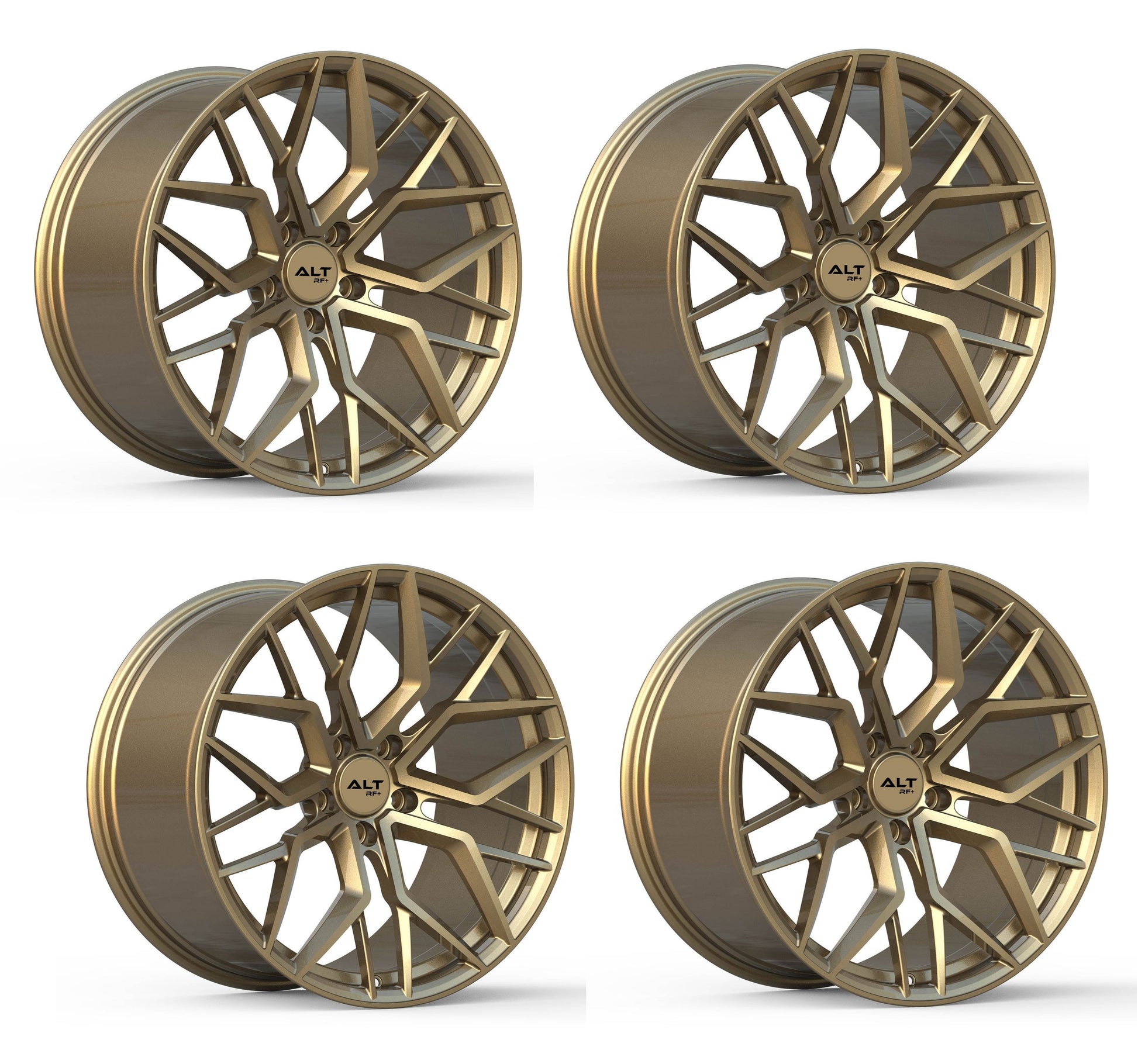 C8 Corvette Wheels: ALT Forged Velocity - Satin Bronze Set