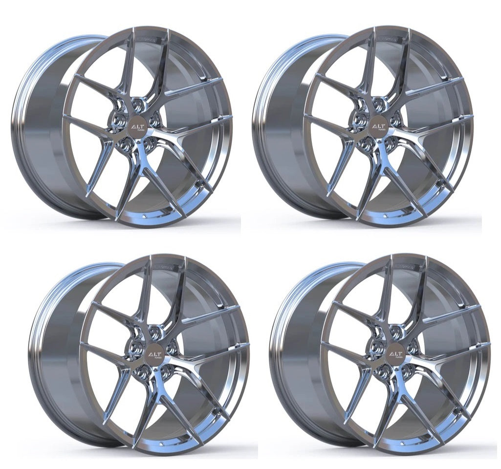 C8 Corvette ALT5 FORGED Wheels -  Chrome (Set)