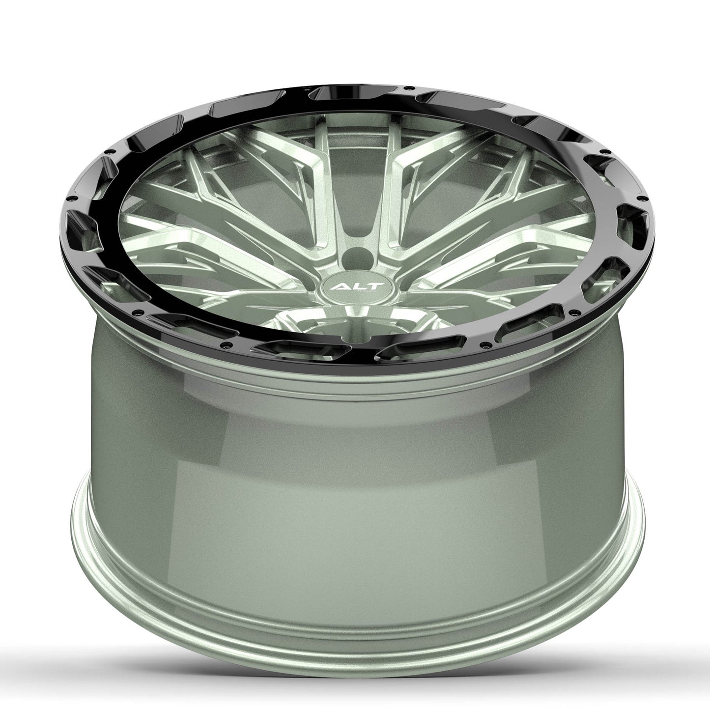 C8 Corvette Wheels: ALTR20 FORGED - Cacti Green (concave)