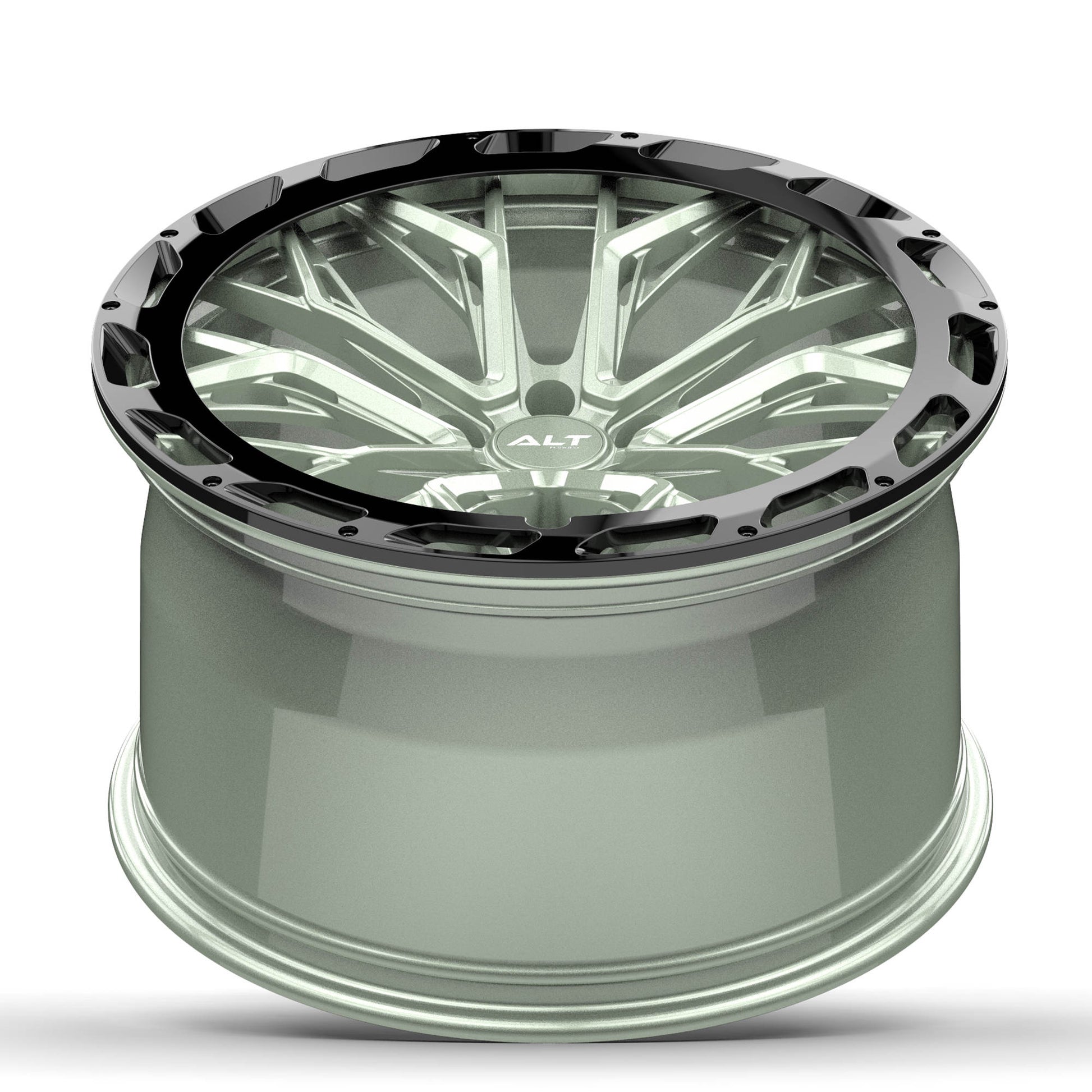 C8 Corvette Wheels: ALTR20 FORGED - Cacti Green (concave)