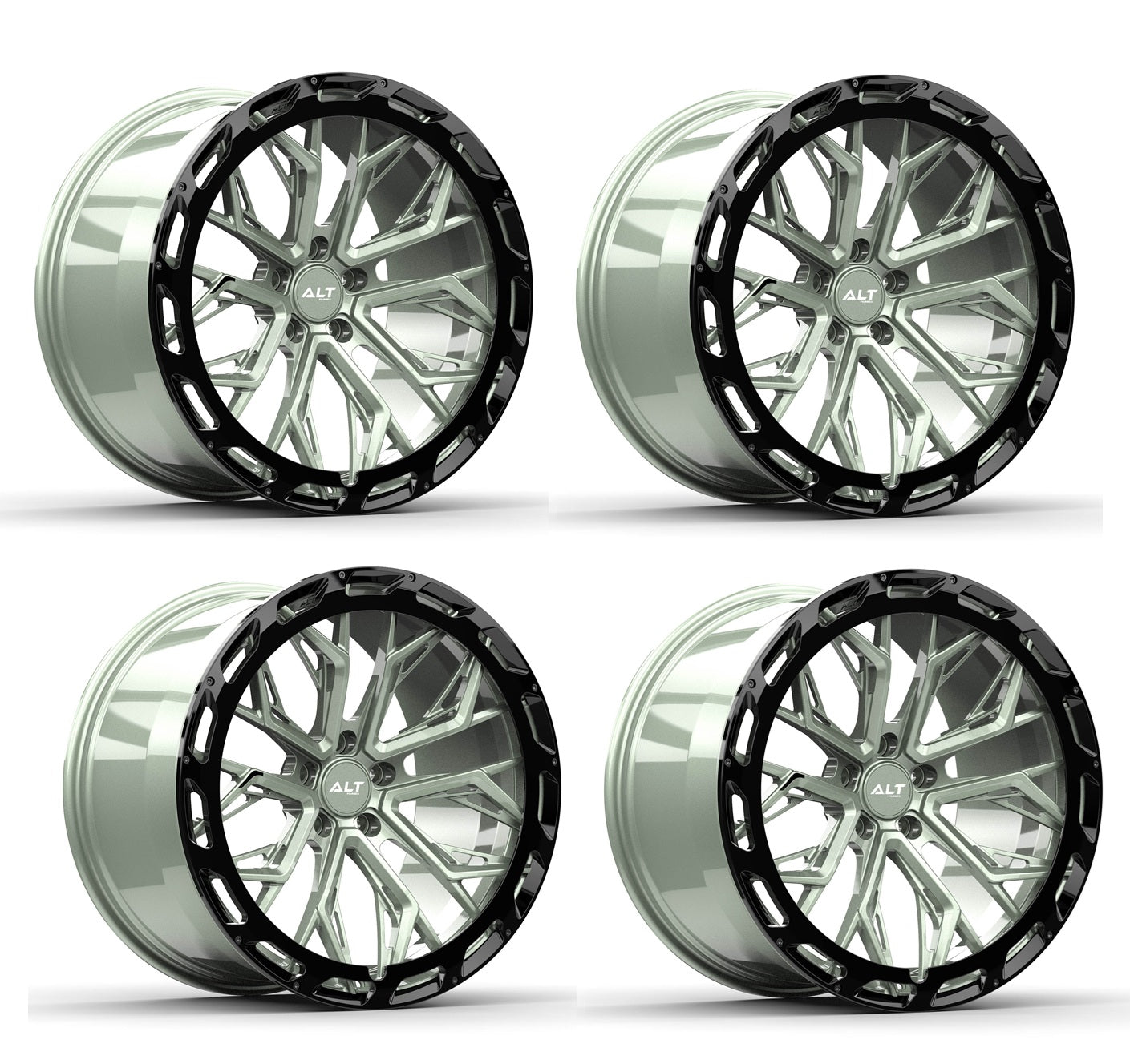 C8 Corvette Wheels: ALTR20 FORGED - Cacti Green (Set)