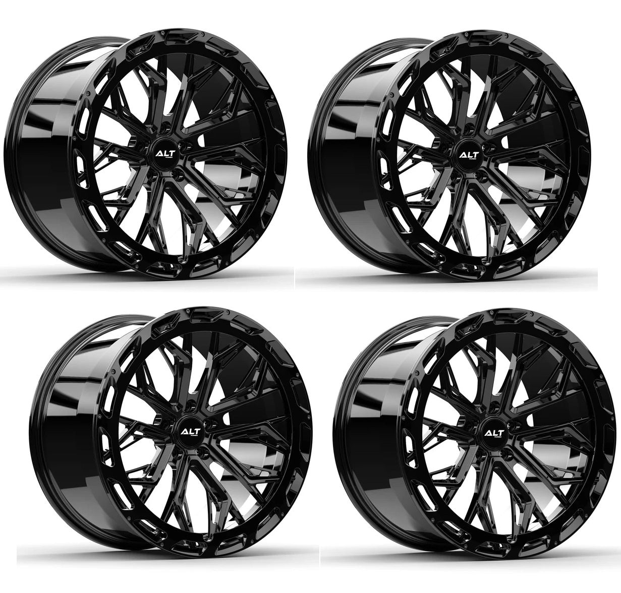 C8 Corvette Wheels: ALTR20 FORGED - Gloss Black (Set)