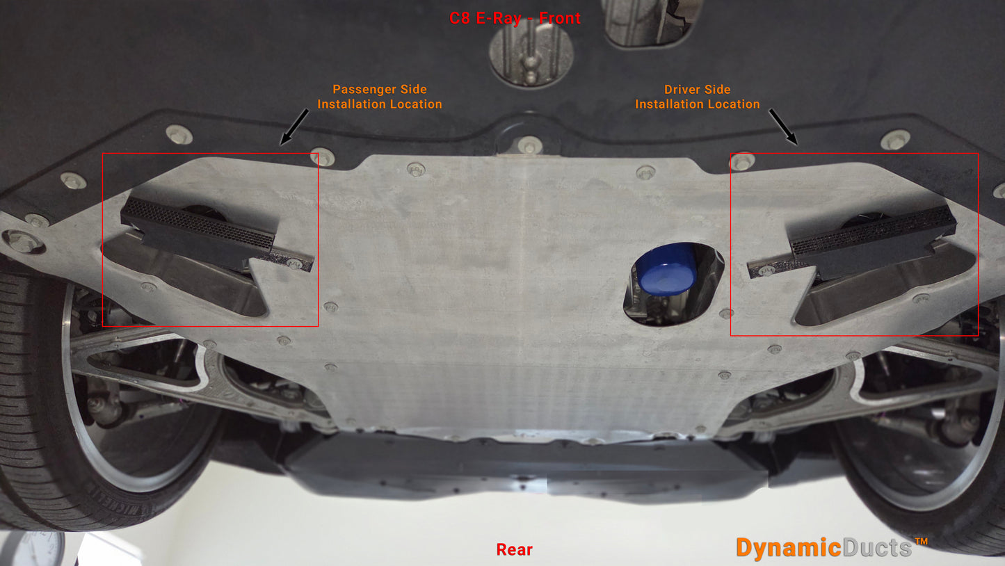 C8 Corvette Engine Bay Cooling Ducts mounting location - DynamicDucts