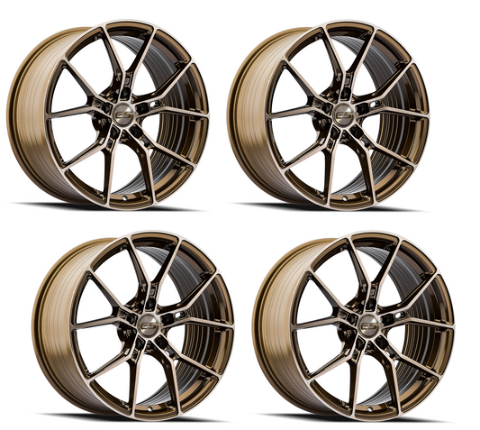 C8 Corvette Wheels: E5 Daytona - Bronze Brushed Tint (Set)