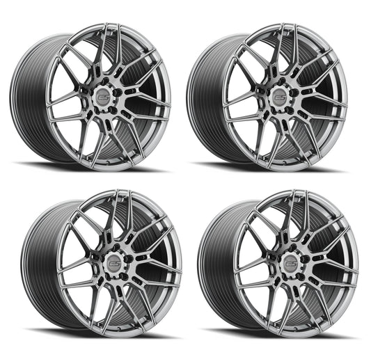 C8 Corvette E5 Speedway Wheels - Brushed Titanium (Set)