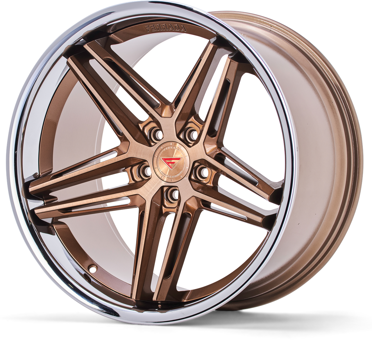 C8 Corvette Wheels: Ferrada CM1 - Brushed Cobre w/ Chrome Lip (single rim)