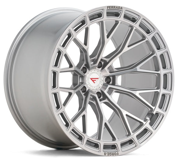C8 Corvette Wheels: Ferrada FR12 - Machine Silver