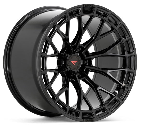 C8 Corvette Wheels: Ferrada FR12 - Obsidian Black (Set)