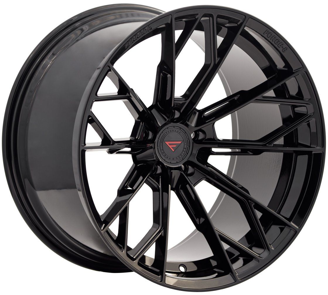 C8 Corvette Wheels: Ferrada Forge-8 FR11 - Obsidian Black