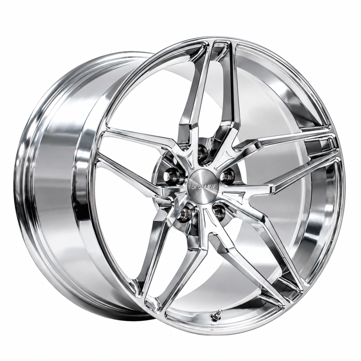 C8 Corvette Wheel: Forgeline EX1 - Chrome 