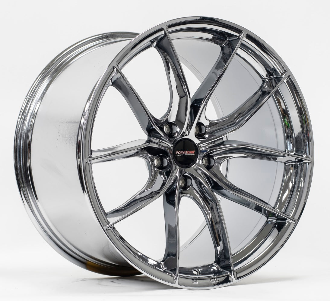 C8 Corvette Wheels: Forgeline F01 - Chrome 