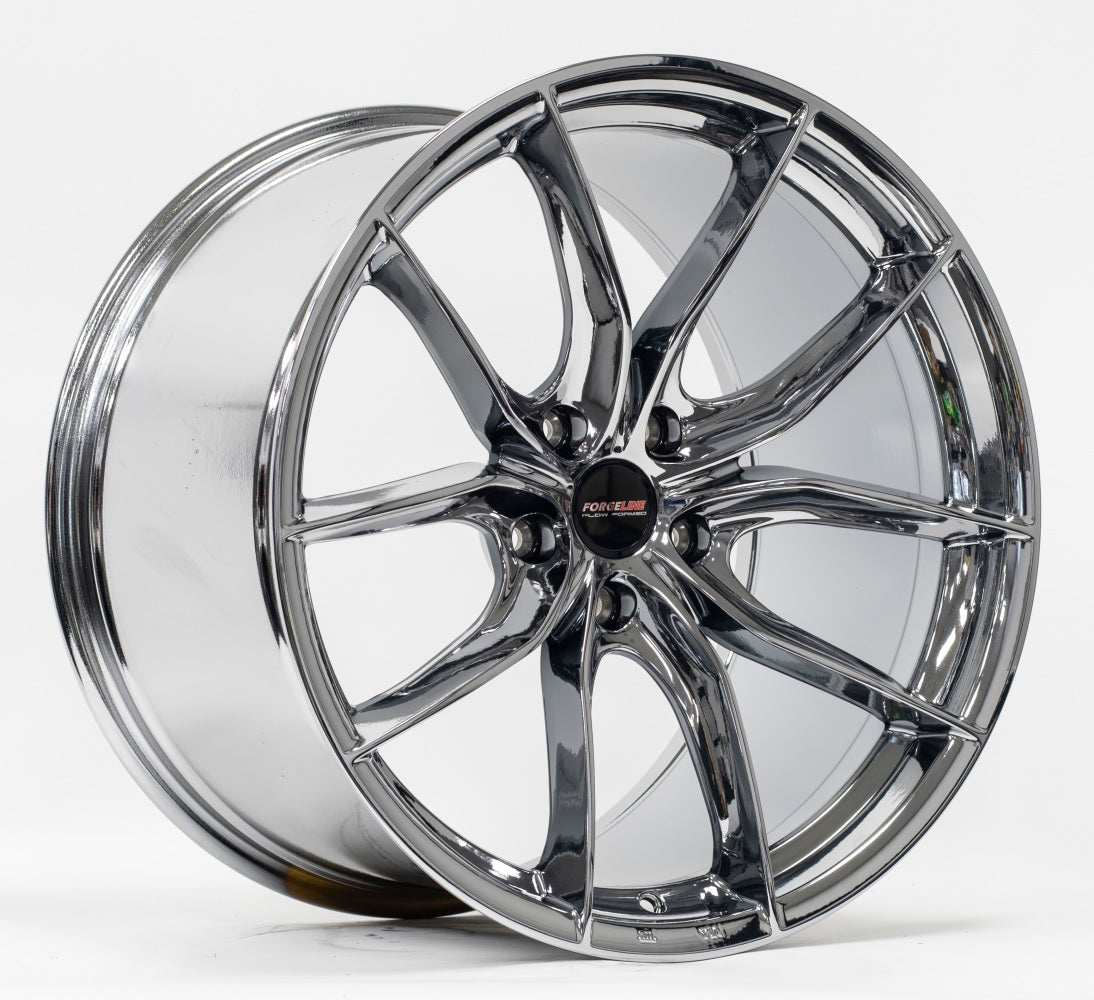 C6-C7 Corvette Wheels: Forgeline F01 - Chrome (Set)