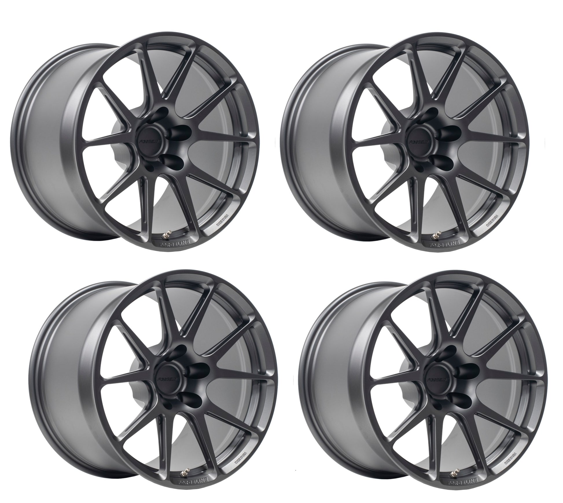 C8 Corvette Forgeline GS1 Wheels - Frozen Charcoal (Set)