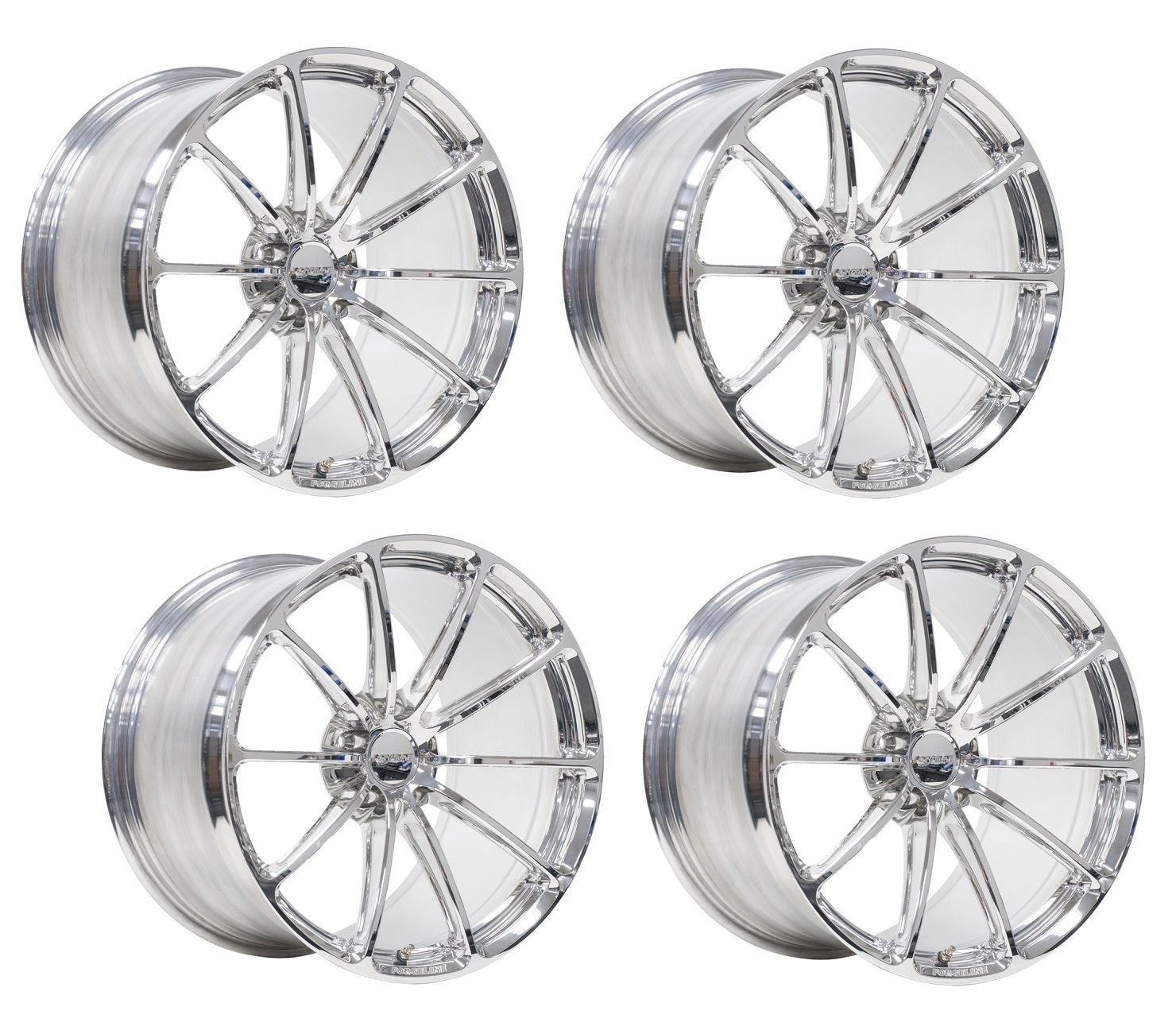 C8 Corvette Wheels: Forgeline GT1 - Fully Polished (Set)