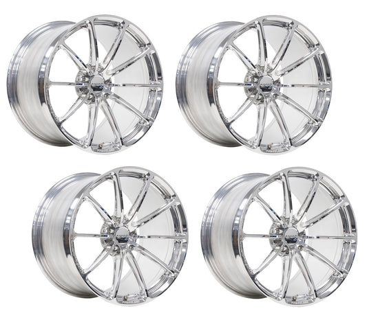 C8 Corvette Wheels: Forgeline GT1 - Fully Polished (Set)