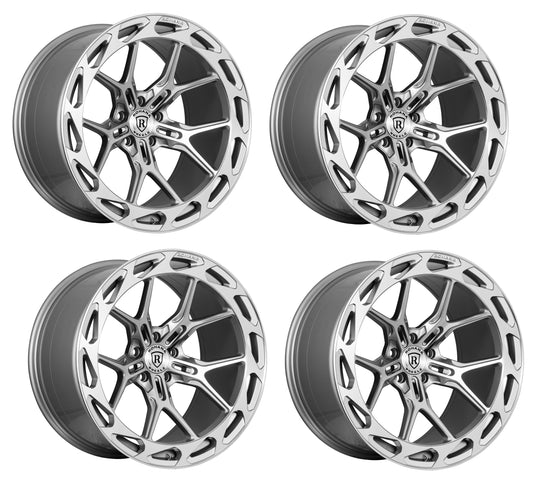 C8 Corvette Wheels: Rohana RFX19 - Machine Silver (Set)