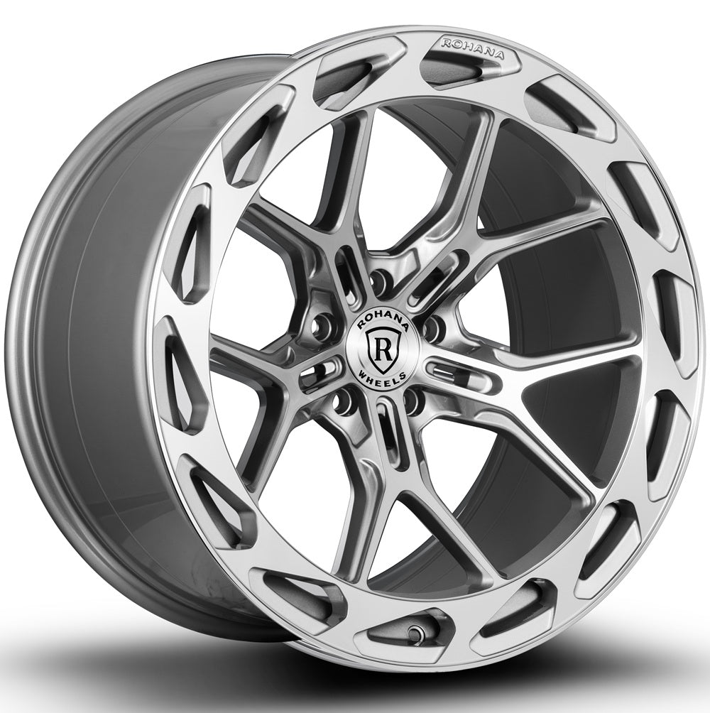 C8 Corvette Wheels: Rohana RFX19 - Machine Silver