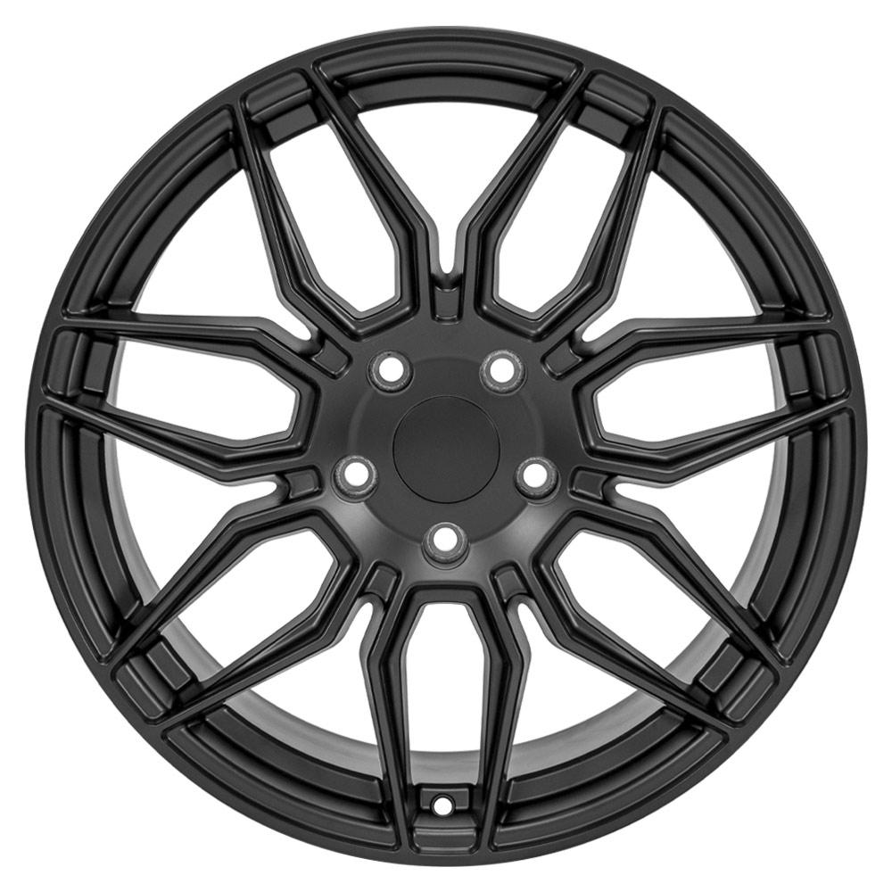 C8 Corvette Spider Replica Wheel - Satin Black (face)