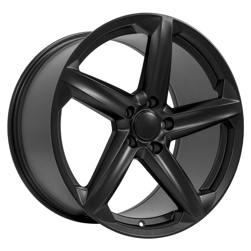 C8 Corvette Z06 Replica Wheel - Satin Black Front View