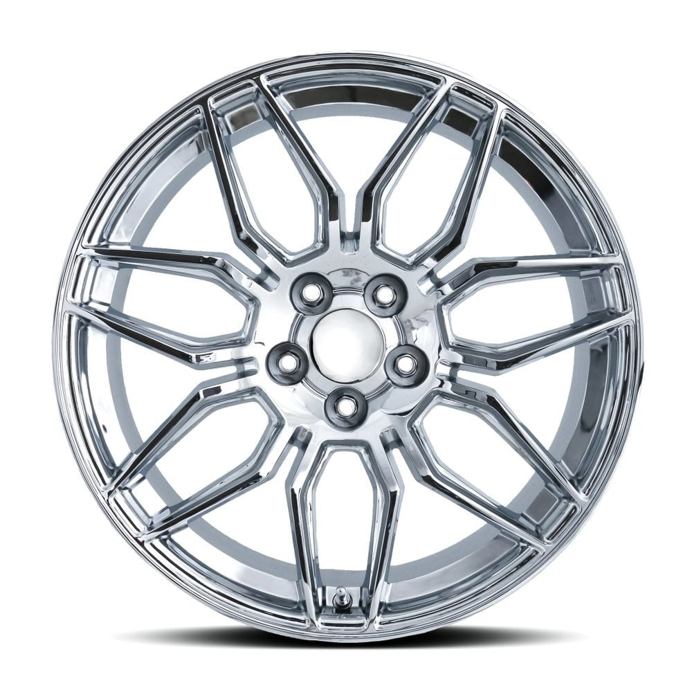 C8 Corvette Z06 Spider Replica Wheel - Chrome (face)