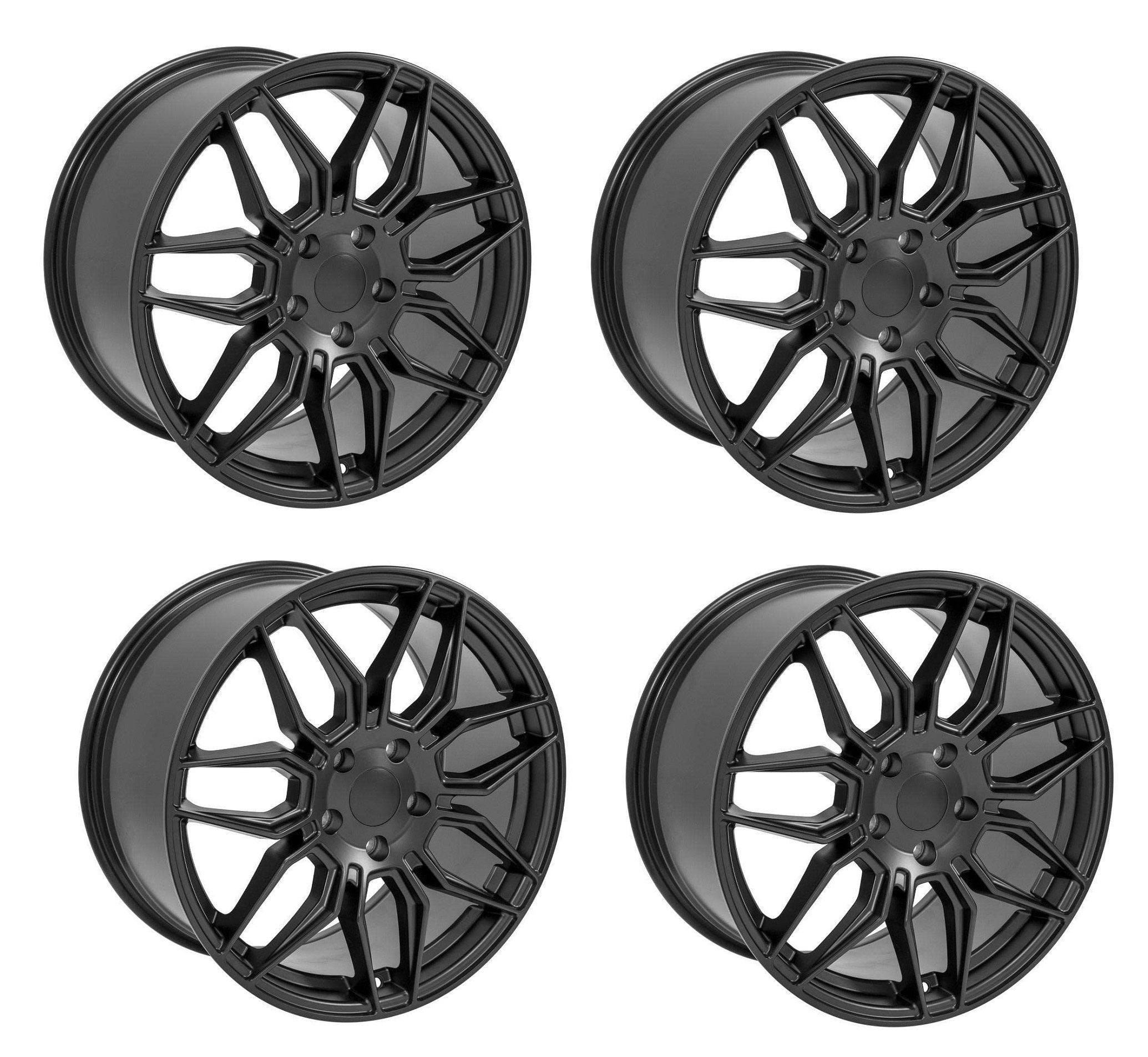 C8 Corvette Z06 Spider Replica Wheel Sets - Satin Black – Surf City ...