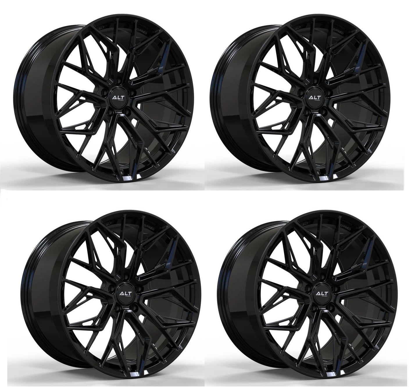 Corvette Wheels: ALT20R FORGED - Gloss Black (Set)