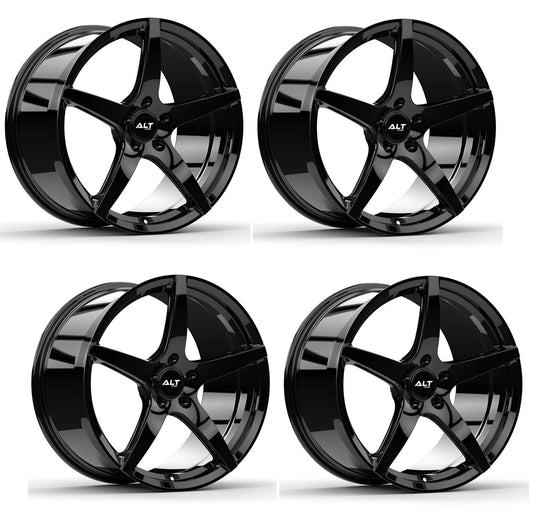 ALT 25 Forged Wheels for C6 and C7 Corvettes - Gloss Black (Set of 4)