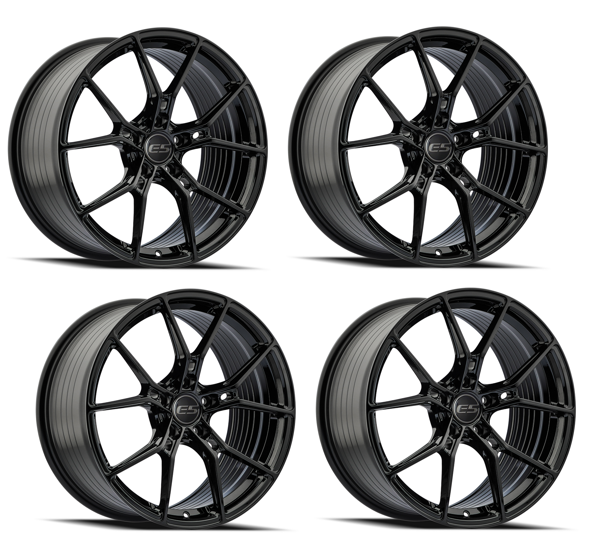 Corvette E5 Daytona Wheels - Gloss Black (Set)
