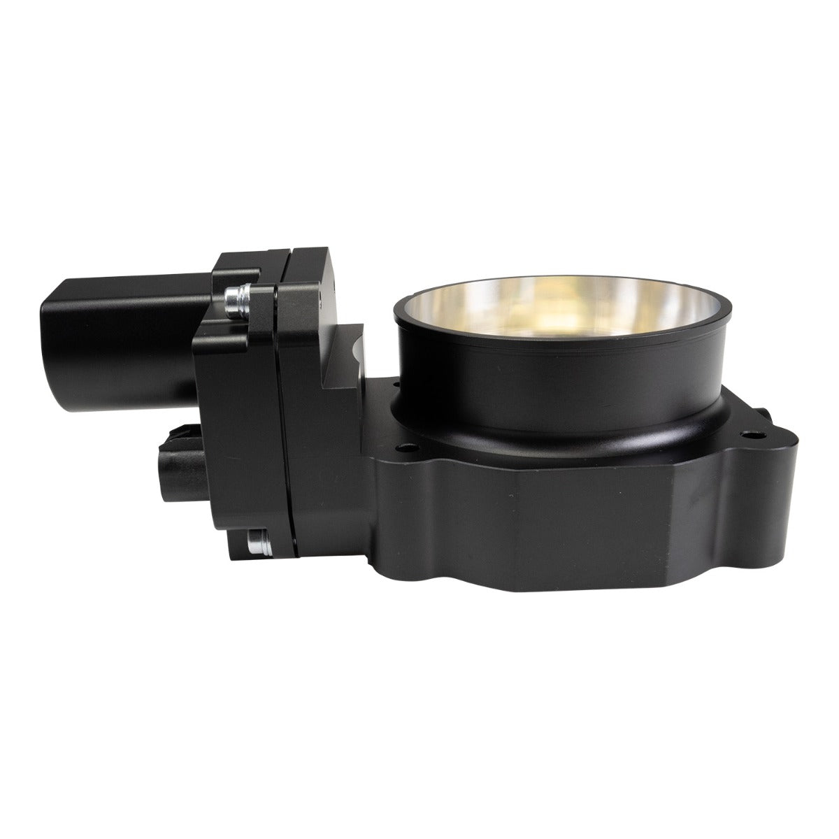 Black 102mm throttle body by FAST brand.