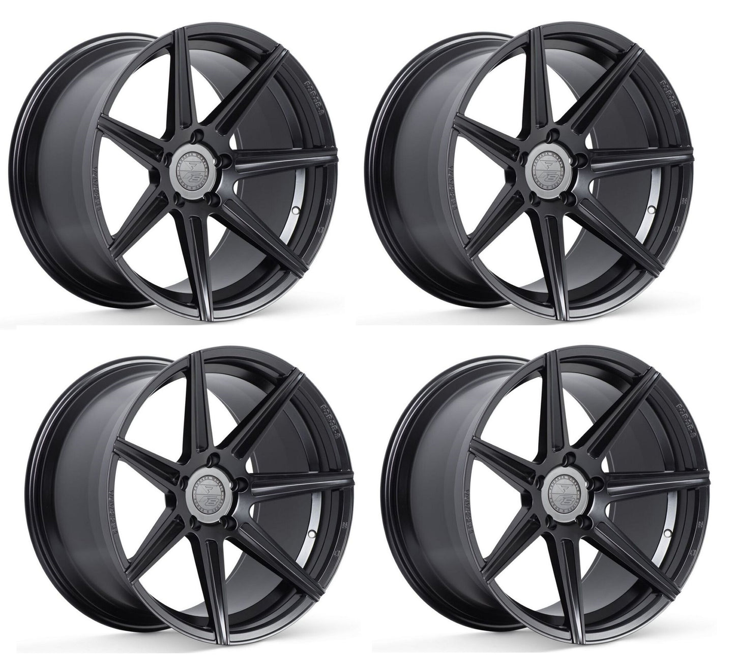 Corvette Ferrada Forge-8 FR7 Wheels - Matte Black (Set)