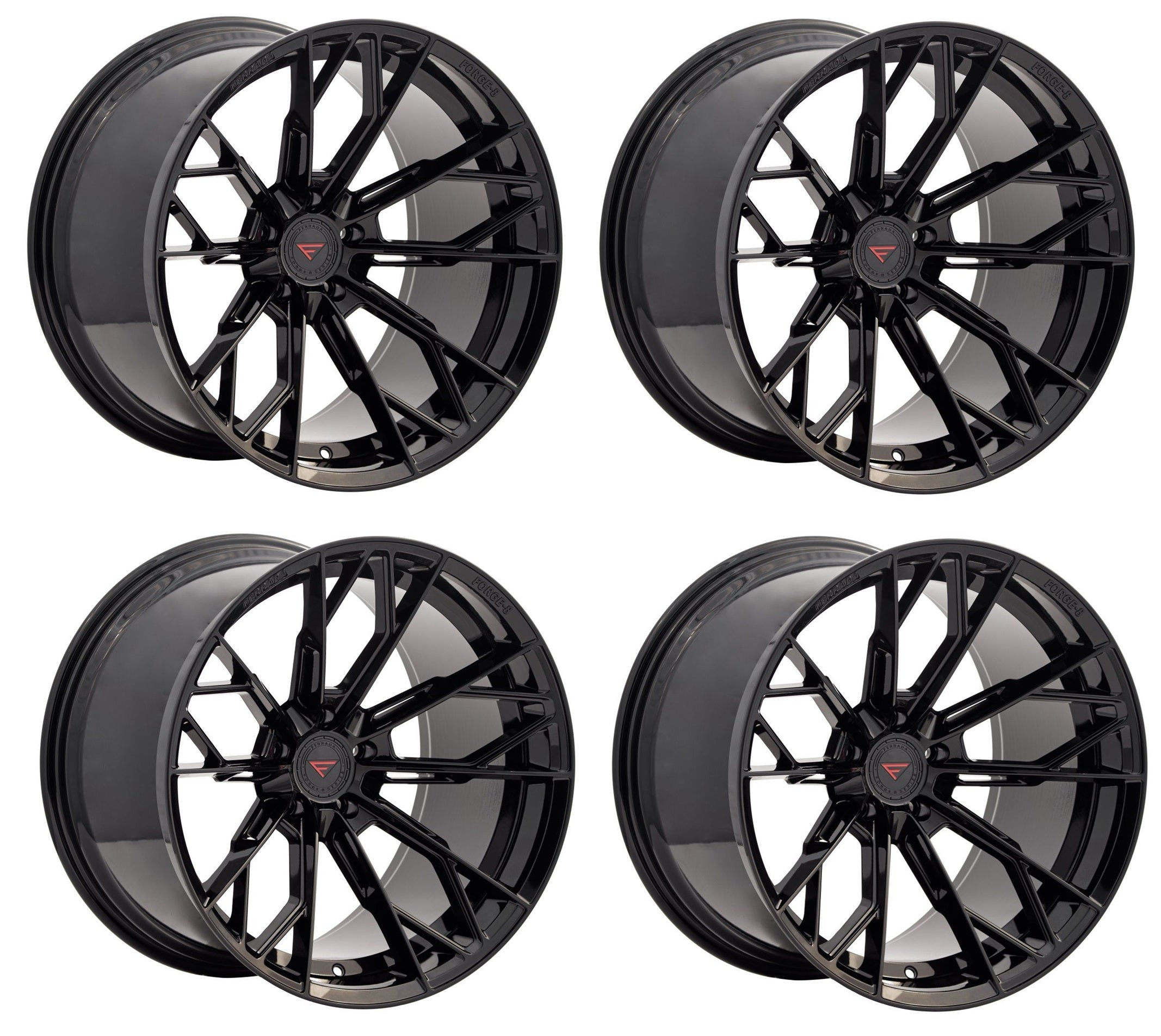 C6-C7 Corvette Wheels: Ferrada Rotary Forged FR11 - Obsidian Black ...