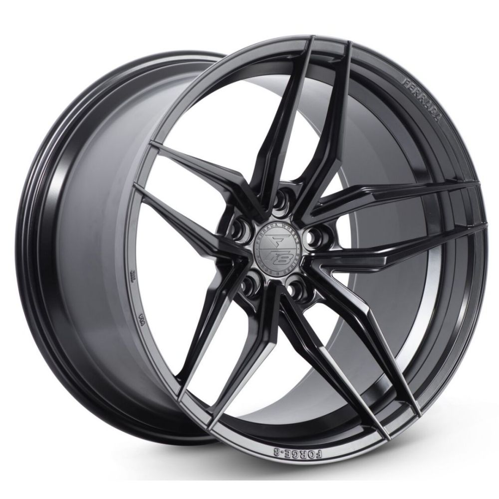 Corvette Wheels: Ferrada Forge-8 FR5 - Matte Black