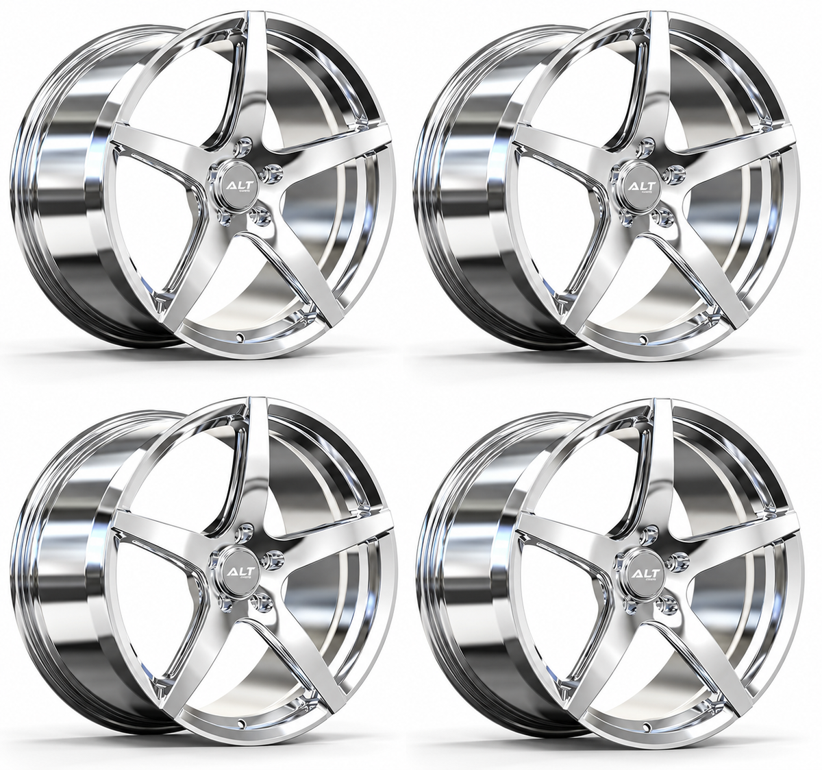 C6 Corvette Forged Wheels – ALT25 Chrome | Set of 4