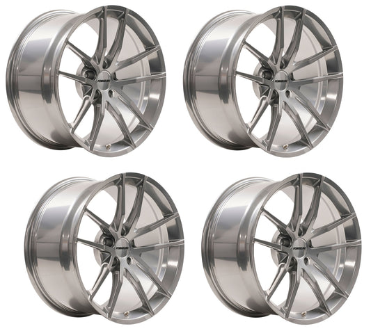 Corvette Wheels: Forgeline AR1 - Brushed Aluminum (Set)