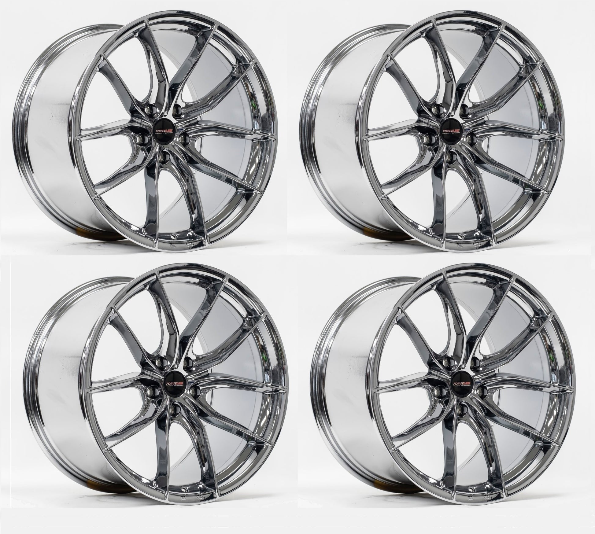 C8 Corvette Forgeline F01 Chrome Wheels (Set)