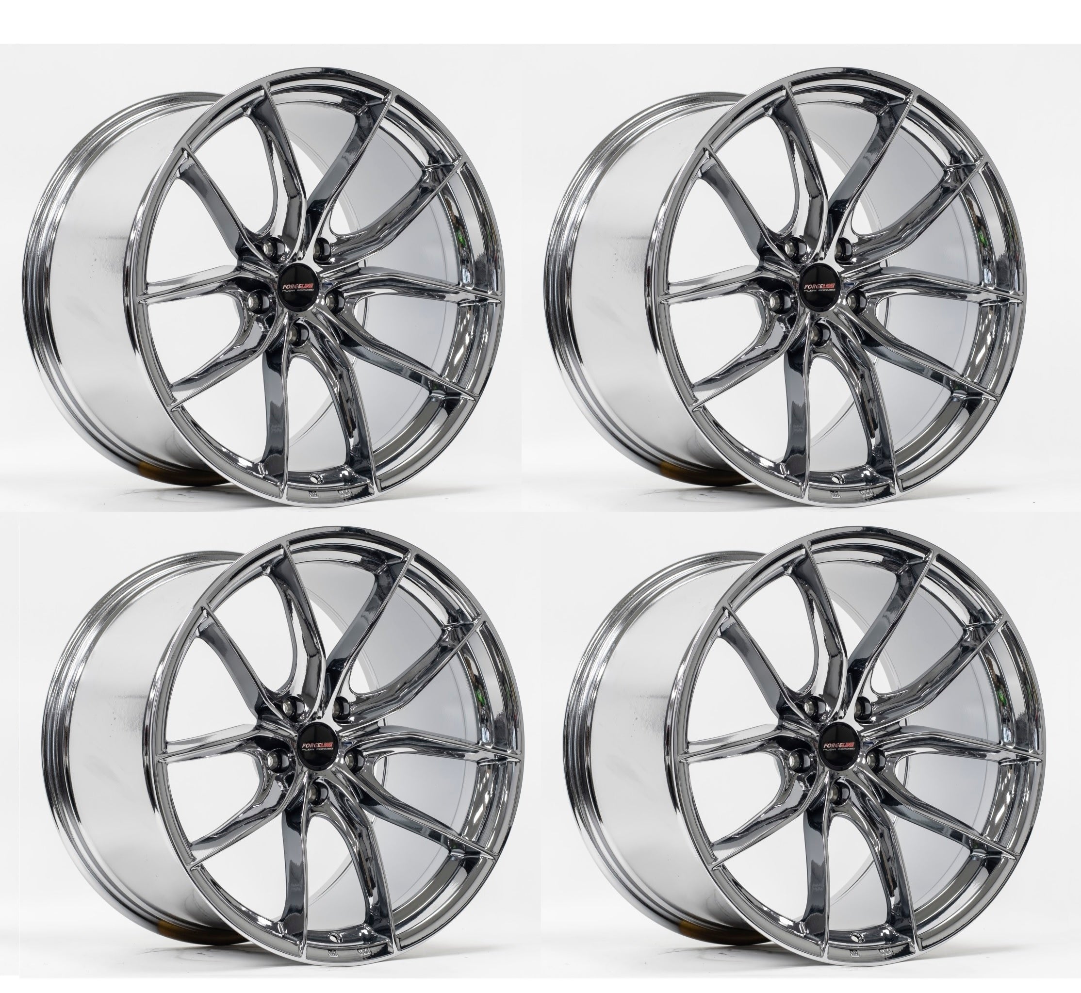 C6-C7 Corvette Z06/GS Wheels: Forgeline F01 - Chrome – Surf City Corvettes