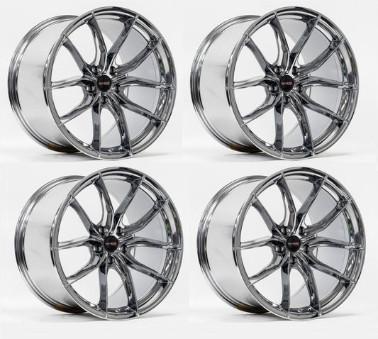 C6-C7 Corvette Wheels: Forgeline F01 - Chrome (Set)