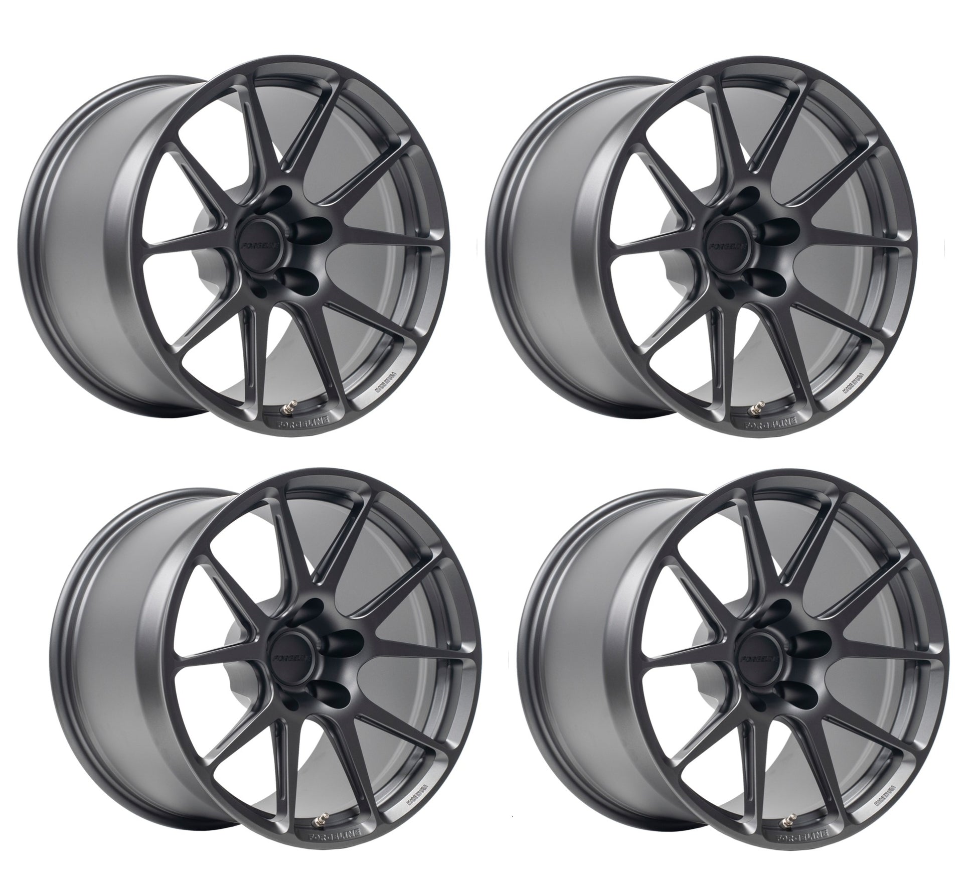 Corvette Forgeline GS1 Wheels - Frozen Charcoal (Set)