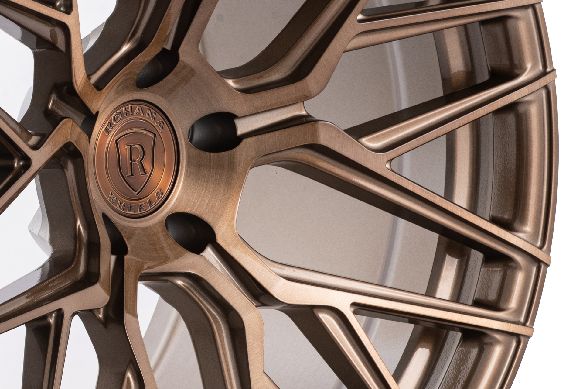 Corvette Rohana RFX10 Wheel - Brushed Bronze (close up)