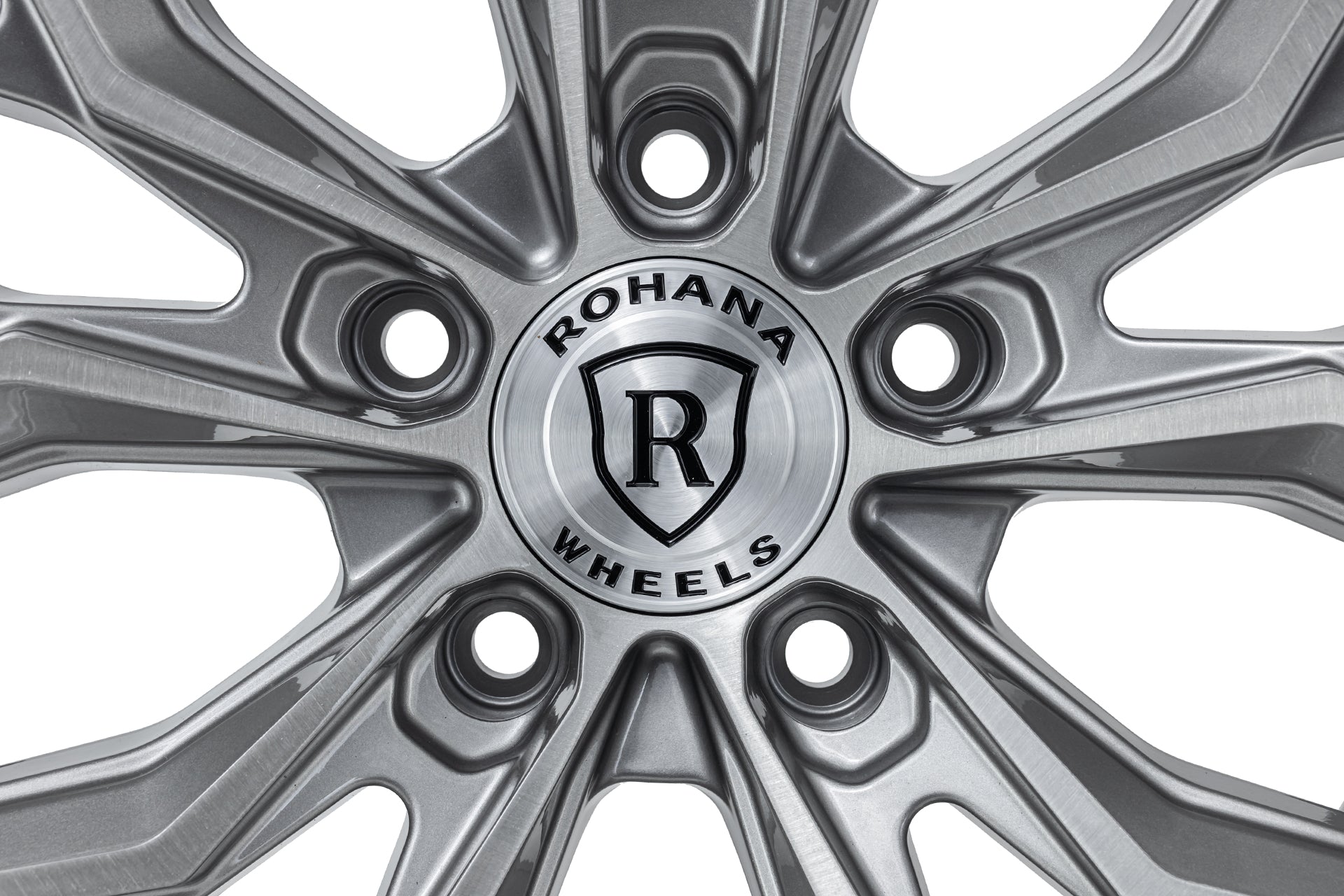 Corvette Rohana RFX17 Wheel - Brushed Titanium (hub)