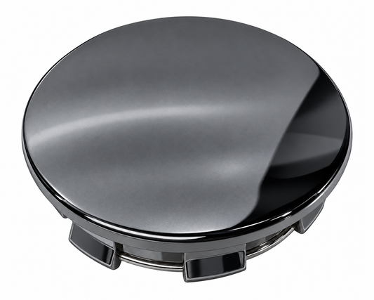 Corvette Wheel Blank Center Cap - Gloss Gunmetal