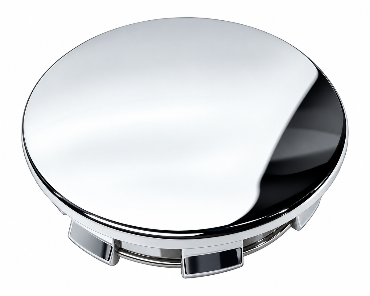 Blank Corvette Wheel Center Cap - Chrome
