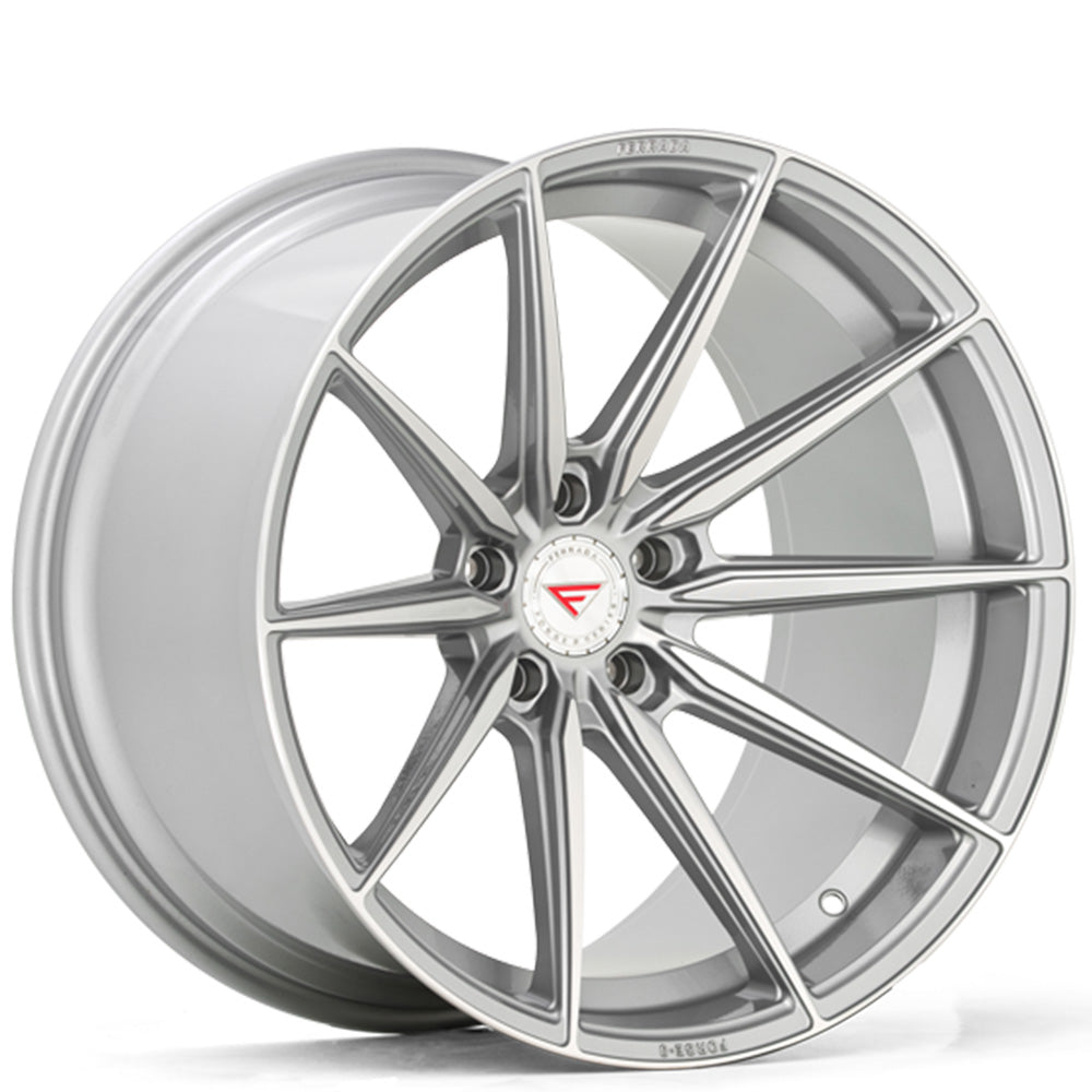 C6-C7 Corvette Wheels: Ferrada FR10 - Machine Silver