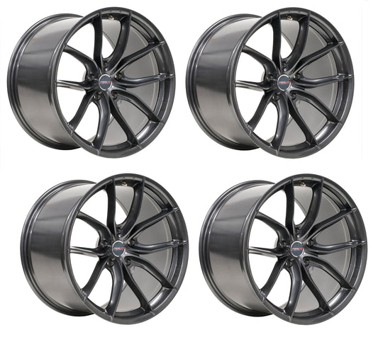 Set of Forgeline F01 Wheels for C6 Corvettes - Anthracite Gray