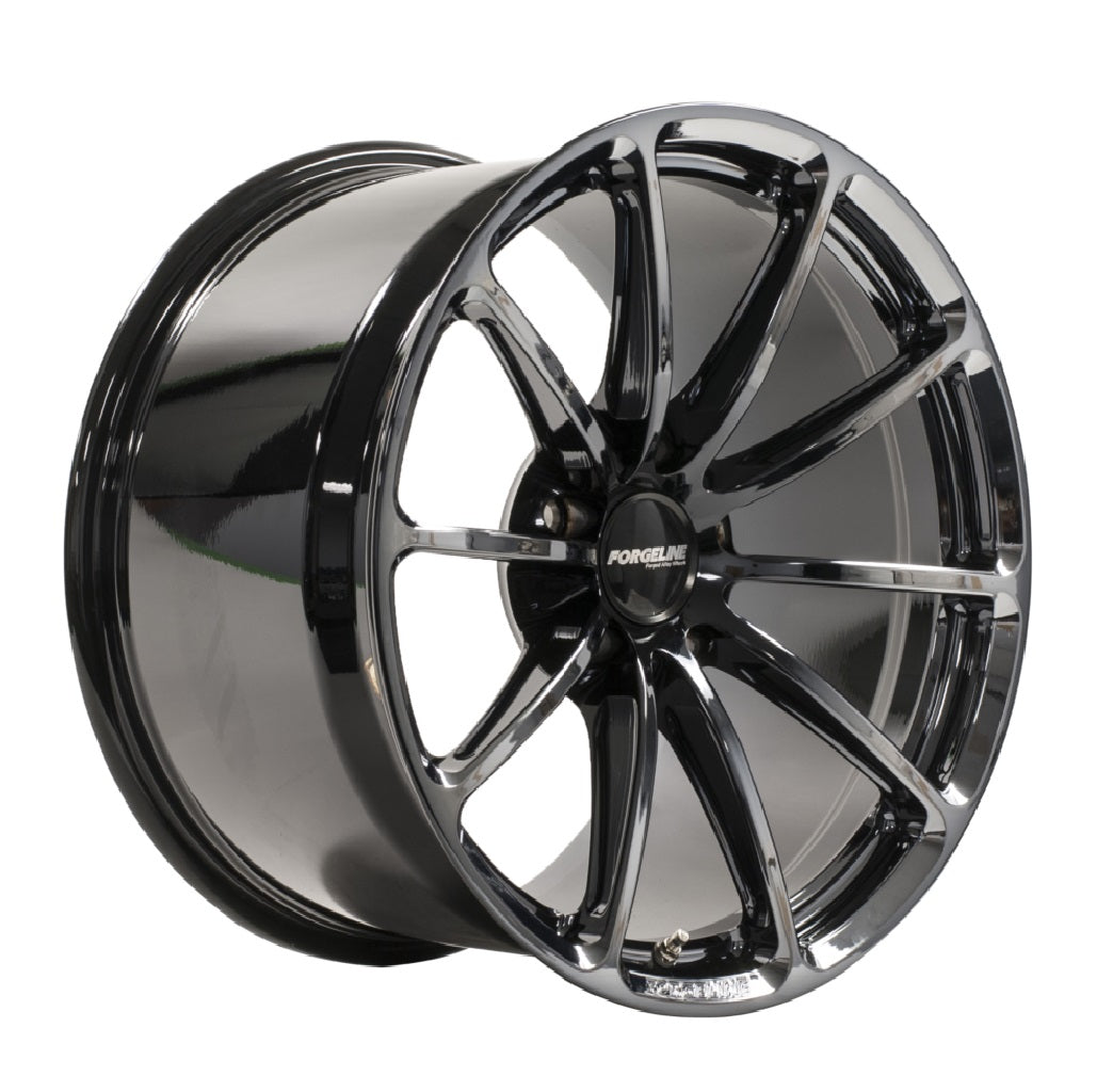 Forgeline GT1 Monoblock Forged Wheel for C6 Corvette -  Black Chrome